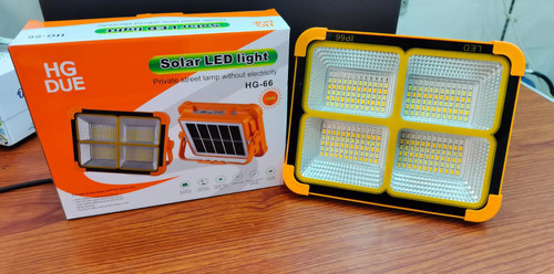 پروژکتور خورشیدی سولار پاوربانک دار SOLAR LED LIGHT HG-66(فروش عمده)