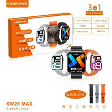 خرید و قیمت ساعت هوشمند سه بند مدل KW25 MAX SERIES'10 ""فروش عمده""