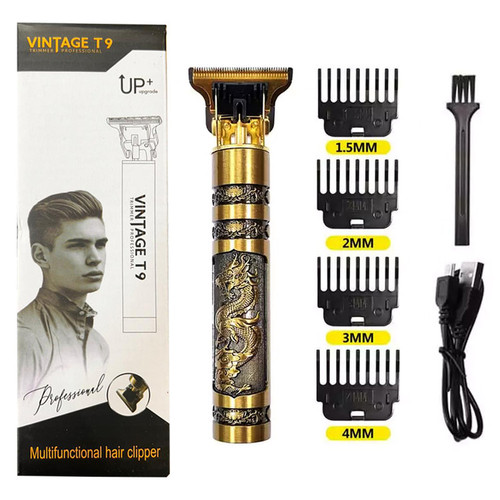 قیمت و خرید ماشین اصلاح موی سر و صورت بدنه فلز vintage t9(فروش عمده)