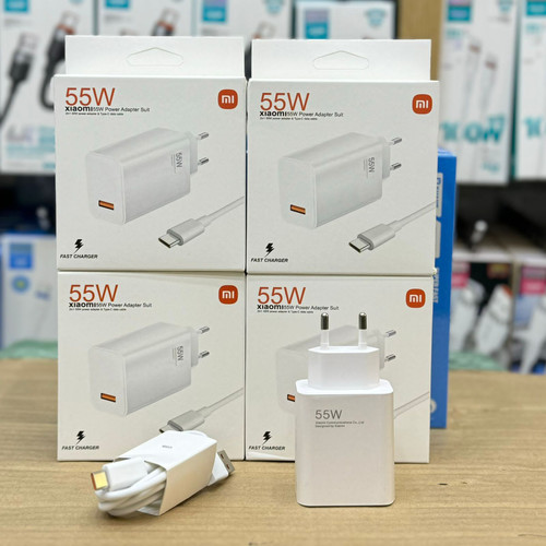 قیمت و خرید عمده شارژر شیائومی 55 وات مدل Mi 55W Power Adapter Set بههمراه کابل Type‑C – فست شارژ اصلی( فروش عمده)