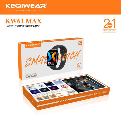 قیمت و خرید عمده ساعت هوشمند KEQIWEAR مدل KW61 MAX (مولتیفانکشن اسمارت واچ)